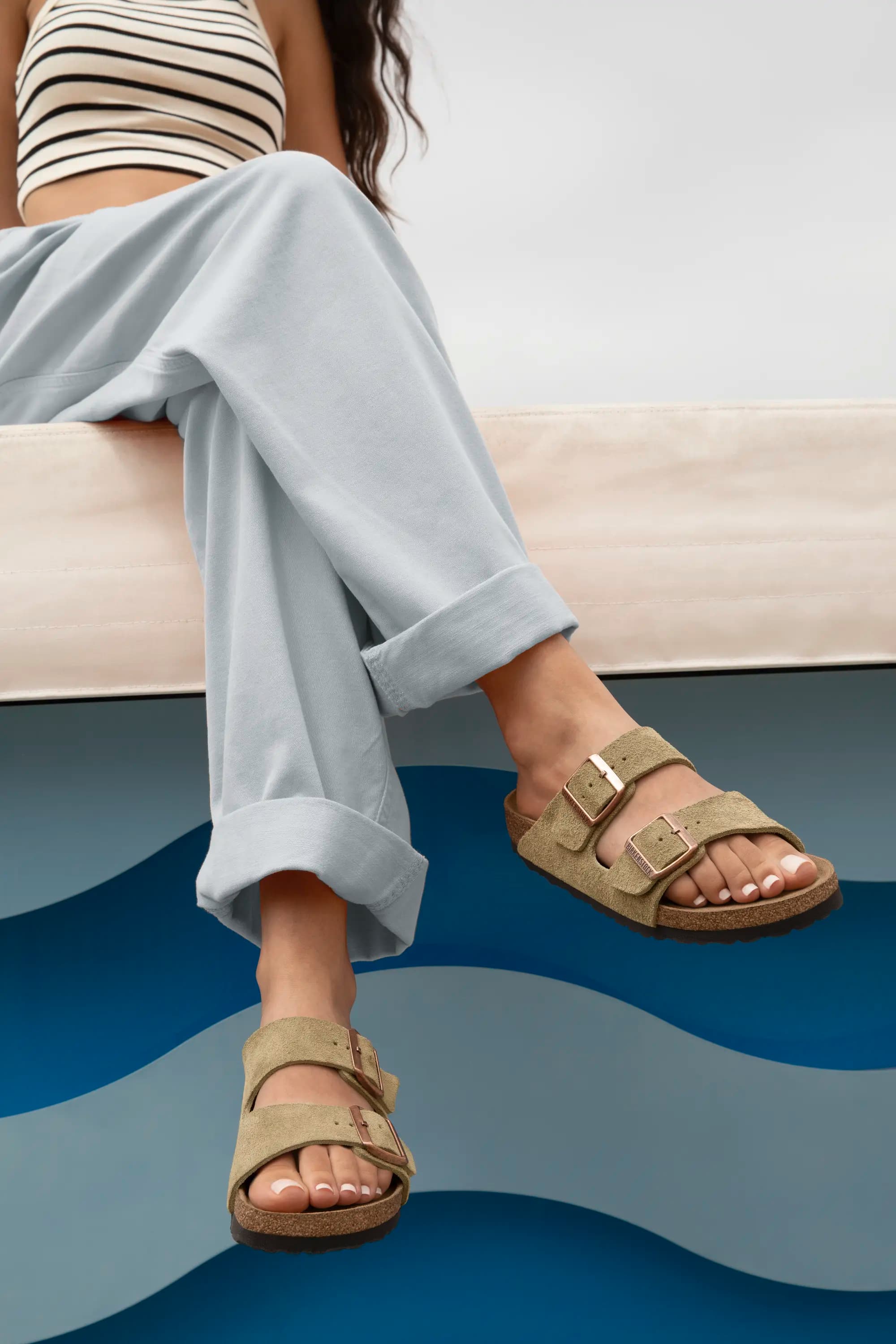 Birkenstock Arizona Sandal in Taupe Suede Leather – Simply Birkenstock